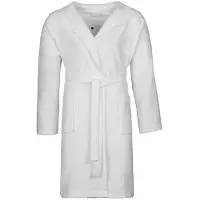 Vossen - "Texas" Morgenmantel für Herren/Damen Unisex, mit Kapuze (Weiß)