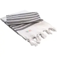 Artg - "Hamamzz Dalaman" Handtuch (Weiß/Schwarz)