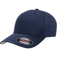 Flexfit - Baseball-Mütze, anpassbar, Wollig gekämmt (Marine)