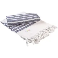 Artg - "Hamamzz Dalaman" Handtuch (Weiß/Dunkelblau)