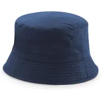 Beechfield - Schlapphut wendbar für Herren/Damen Unisex (Dunkelblau/Weiß)