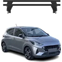 Omac Menabo Dachträger Grundträger für Hyundai i10 2019-2023 Querträger Schwarz