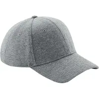 Beechfield Unisex Jersey Baseball Kappe (Hell Grau)