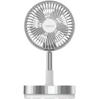 Cecotec 08224, Haushalts-Lamellenlüfter, Weiß, Flur, 20 cm, Tasten, Akku