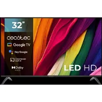 Cecotec 00985, 81,3 cm (32"), 1366 x 768 Pixel, LED, Smart-TV, WLAN, Schwarz