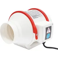 StarTech.com Rohrventilator - Kanalventilator - 40 W - Geräuscharm - Inline Abluft - Weiß