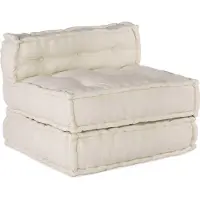 vidaXL Stabli Möbel Modulares Sofa 4er-set Creme Stoff - Gartenmöbelauflagen Neu design118221
