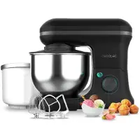 Cecotec Cecomixer Merengue 5L 1200, Standmixer, Schwarz, Schlagen, Kneten, Mixen, Rührer, Whisking, 5 l, Edelstahl, 1200 W