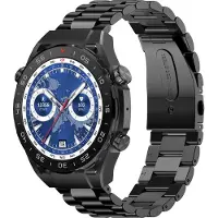 Gravity GT13-5 Smartwatch Herren 1.39" Touchscreen Bluetooth 5.2 Fitnessuhr Puls SpO2 Schlaf IP67 Sportuhr mit Stahlarmband Silikonarmband Set