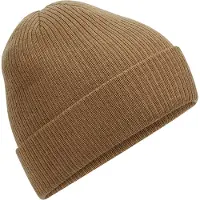 Beechfield - Mütze gerippt für Herren/Damen Unisex (Keks)