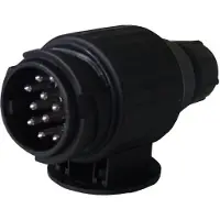 IWH KFZ-Stecker, 13-polig, Kunststoff, schwarz