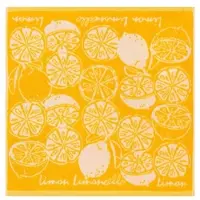 Kracht Küchen Textilien Limoncello Frottier Küchentuch 50x50 cm gelb 3er Pack - gelb