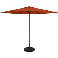 Syfax Garten-Schirm mit Fuß 300 x 300 cm Polyester Rechtwinklig