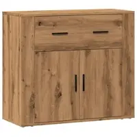 Helloshop26 - Buffet Sideboard Kommode Schrank Aufbewahrungsmöbel Organizer für Küche Wohnzimmer Lounge handgefertigt 80 x 33 x 70 02_0030821
