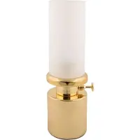 Leitmotiv - Tischleuchte Camp Led - Gold - 9x9x29.5cm Tischlampe - Nachttischlampe, Wohnzimmer, Schlafzimmer