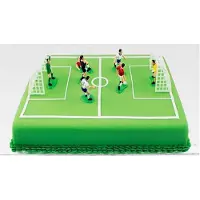 Markenlos Fußball / Fußball Dekoration für Kuchen und Cupcakes 9er Set