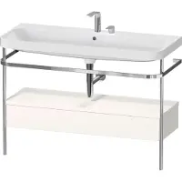 Duravit Möbelwaschtisch-Kombi Happy D.2 Plus 117,5x49cm, m Kons, 1 Lad, 2 HL, we hgl