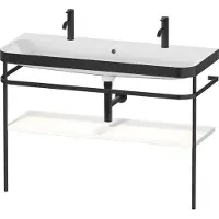 Duravit Möbelwaschtisch-Kombi Happy D.2 Plus 117,5x49cm, m 1 HL, Konsole, we matt