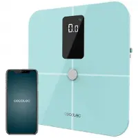 Cecotec Surface Precision 10400 Smart Healthy Vision, Elektronische Personenwaage, 180 kg, 100 g, Blau, 5 kg, kg / lb