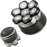 Amazon Carehabi Herren Glatzenrasierer, Elektrorasierer IPX6, 7D magnetischer Floating-Scherkopf, LED-Display, Wet & Dry, langlebiger Akku, reisefreundlich