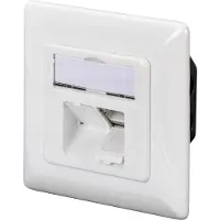 Digitus CAT 6 Datendose, Unterputz, RJ-45, Weiß, 80 mm, 80 mm, China