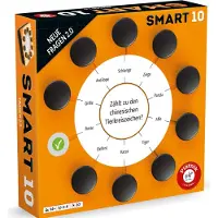 Piatnik Pegasus PIA07183 - Smart 10, Zusatzfragen Quiz Rätsel Smartbox