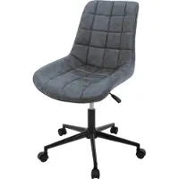 ML-Design | Bürostuhl Darios Samt Grijs Fluweel 53x97x60 cm | NADUVI
