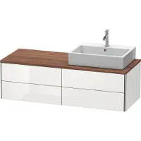 Duravit Waschtischunterschrank XSquare 140x54,8x40cm, 4 La, wd, B re, we hgl