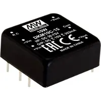 MEAN WELL MEANWELL DKM10E-05, DC DC-Wandler, 4,7-9V:+ -5V 1A 10W