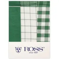 Ross 3er Pack Baumwoll-Geschirrtuch 1605 50x70 cm | grün - grün