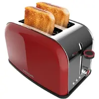 Cecotec Toastin' time 850, 2 Scheibe(n), Rot, Edelstahl, Tasten, Niveau, Drehregler, 850 W, 220 - 240 V