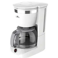 Lentz Kaffeemaschine, 800 Watt, 1,25 Liter für 10-12 Tassen, weiß