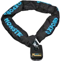 ItalyRacing Anti-Diebstahl-Schloss Oxford-Kette 1,5 M Lang Mit Verschluss, Ösendurchmesser 14 Mm