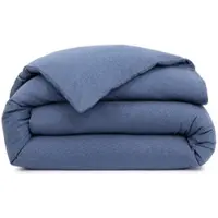 HUGO BOSS Home Satin Bettwäsche Sense 200x200 cm + 2x 80x80 cm | marina - blau
