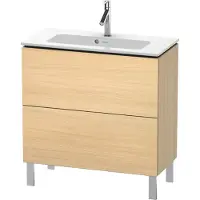 Duravit L-Cube Waschtischunterbau stehend, Compact, 2 Auszüge, 820x704x391mm, LC667407171