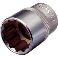 Ks Tools 917.1363-E 1/2" 12-kant-Stecknuss, 25mm, auf Hänger