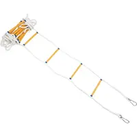 OEM Feuerleiter-Seil 10m, Hochbelastbar 200kg Tragkraft, Kompakte & Leichtgewichtige Sicherheitsleiter für Zuhause, Balkon, Baumhaus & Rettungseinsatz
