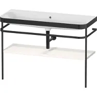 Duravit Möbelwaschtisch-Kombi Happy D.2 Plus 117,5x49cm, m Konsole, o. HL, we hgl
