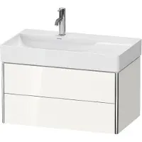 Duravit XSquare Waschtischunterbau wandhängend, 2 Schubkästen, Becken links, 784x397x460mm, XS416809090