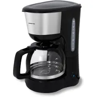 Inventum KZ612, Filterkaffeemaschine, 1,25 l, Gemahlener Kaffee, 1000 W, Schwarz, Edelstahl