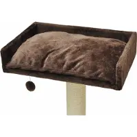Nanook Liegemulde rechteckig mit Kissen - braun - 60 cm