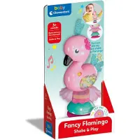Clementoni Baby Shake and Play Flamingo mit Sound und Saugnapf