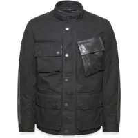 Belstaff Trackmaster wasserdichte Motorrad Wachsjacke, schwarz, 2XL