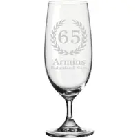 Luxentu Biertulpe Pilsglas 360 ml mit Gravur - Lorbeerkranz