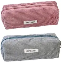 OEM 2-teiliger Cord-Etui, Damen, Mädchen, Schreibstoff, Pennenetui, Stoff