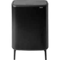 Brabantia Bo Touch Bin Hi Mülleimer 2 x 30 L - Schwarz