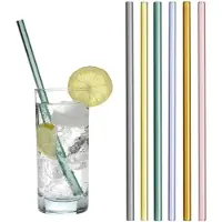 TFA-Dostmann Trinkhalme aus farbigem Glas 21 cmDrikkeblame af farvet glas 14.2019.06