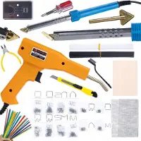 Rosfix Lötkolben Blue Lark 80W BL80W mit Zubehörset Electric S-Serie + Hefter (200 Klammern + 800 Klammern) + Prowelder-Set Mini