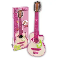 Bontempi Pink Wooden Guitar with 6 strings, 70 cm (207071)