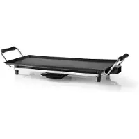 Melissa 16300029 - Teppanyaki Grillplatte - 2000 W - 47.5 x 26.5 cm - Antihaftbeschichtung - Einstellbarer Thermostat - Cool-Touch-Griffe